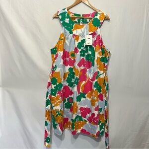Free Assembly Sleeveless Summer Shift Dress Women’s Size XXL - w/ belt tie